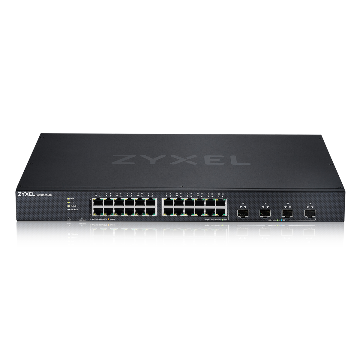 Bild von Zyxel XGS1935-28 Smart Managed Switch 24x Gigabit Ethernet, 4x 10 Gigabit SFP+