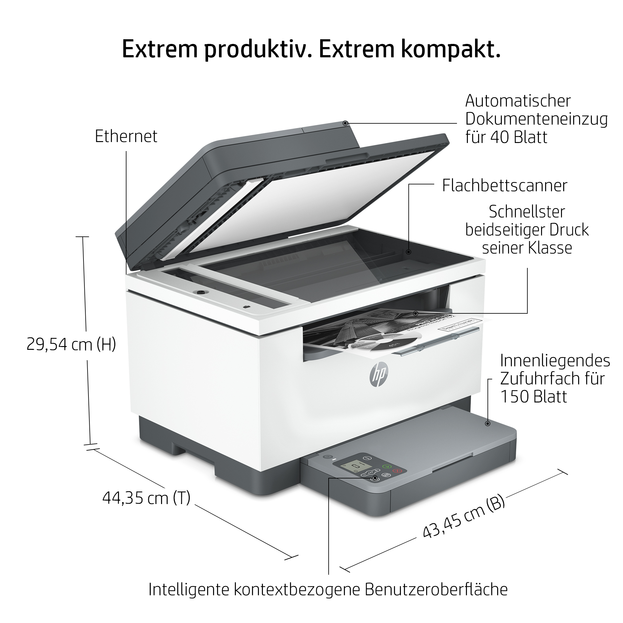 Bild von HP LaserJet MFP M234sdn Multifunktionsdrucker - s/w - Laser