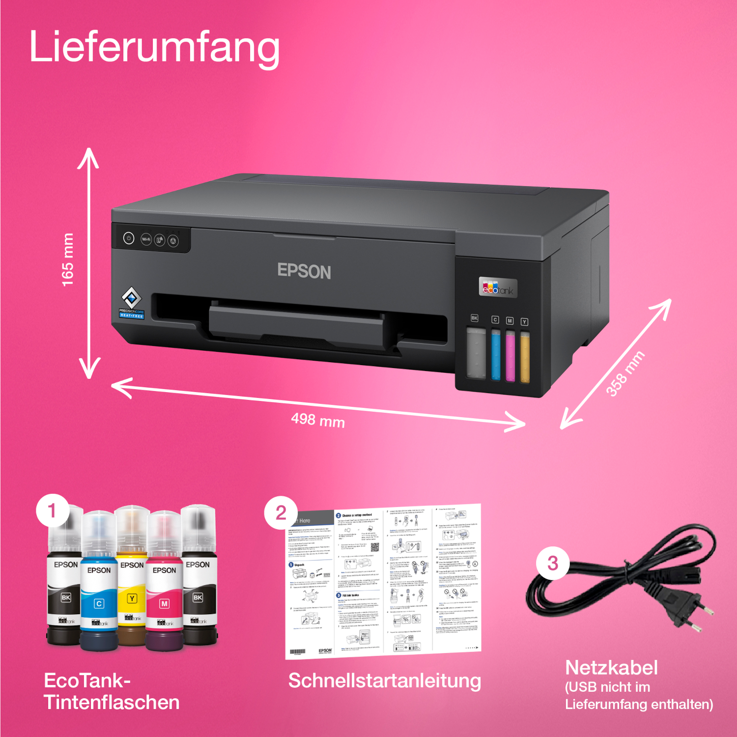 Bild von Epson EcoTank ET-14100 - A3-Tintentankdrucker B-Ware A3+, Drucker, USB, WLAN, Tintentanksystem