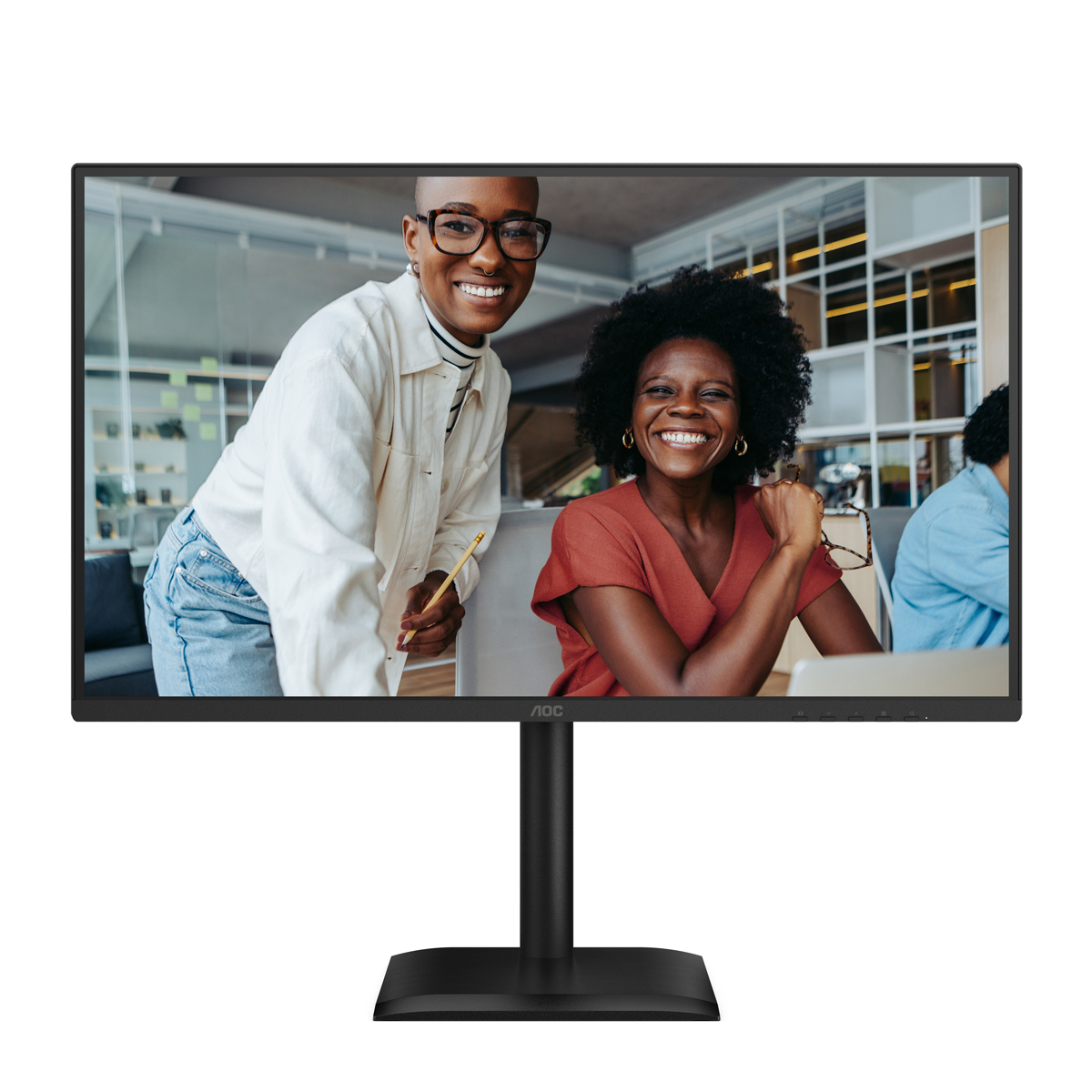 Bild von AOC 27E4U FHD Office Monitor 27 Zoll Full HD Office Monitor, IPS-Panel, 4 ms, 120 Hz, HDMI, VGA, Schwarz