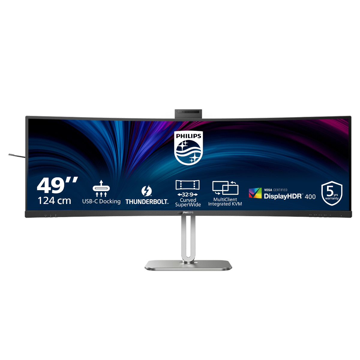 Bild von Philips 49B2U6903CH 49 Zoll - Curved Office Monitor VA, DQHD, 120 Hz