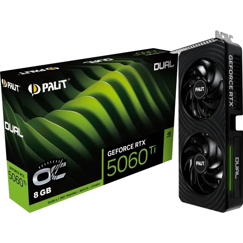Bild von Palit GeForce RTX 5060 Ti Dual OC - 8GBGB GDDR7, HDMI, 3x DP