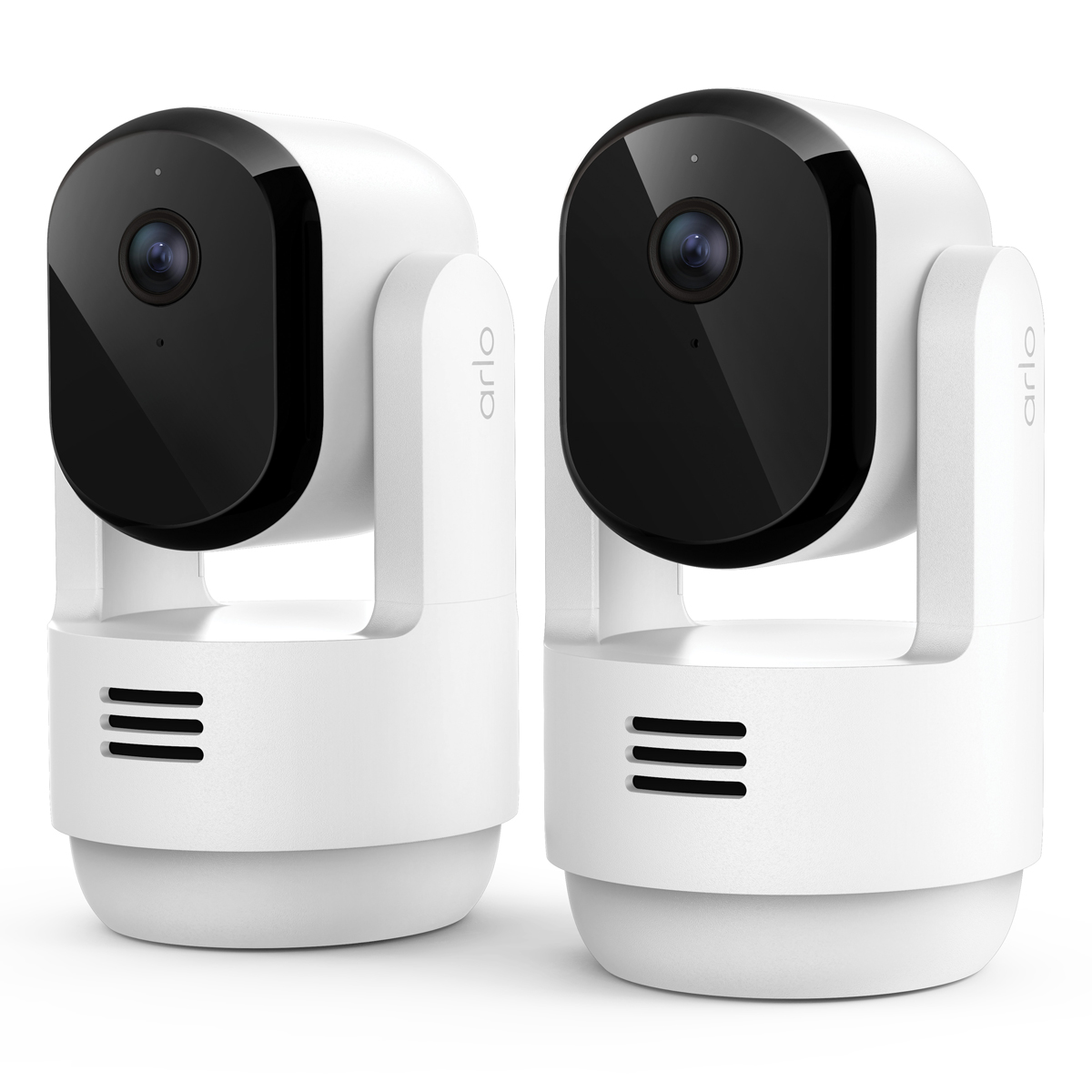 Bild von Arlo Essential 3 2K PTZ Indoor-Kamera Weiß 2er Set 3MP (2304x1296), WLAN, Netzteil, Indoor, Schwenk- und Neige-Funktion