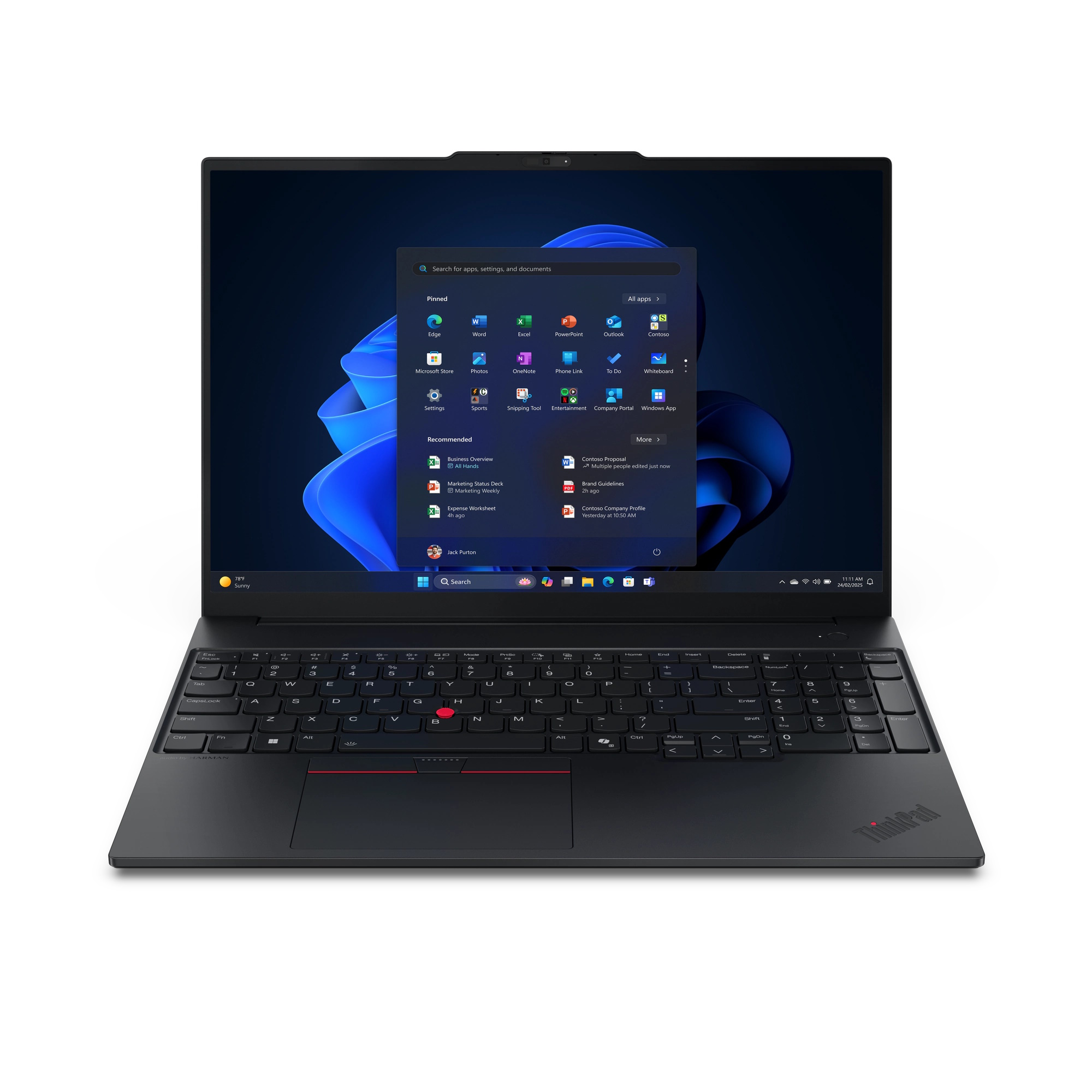 Bild von Lenovo ThinkPad E16 Gen3 - 21SR0047GE 16" WUXGA, Intel Core Ultra 5 - 225U, 8GB RAM, 256GB SSD, Windows 11 Pro