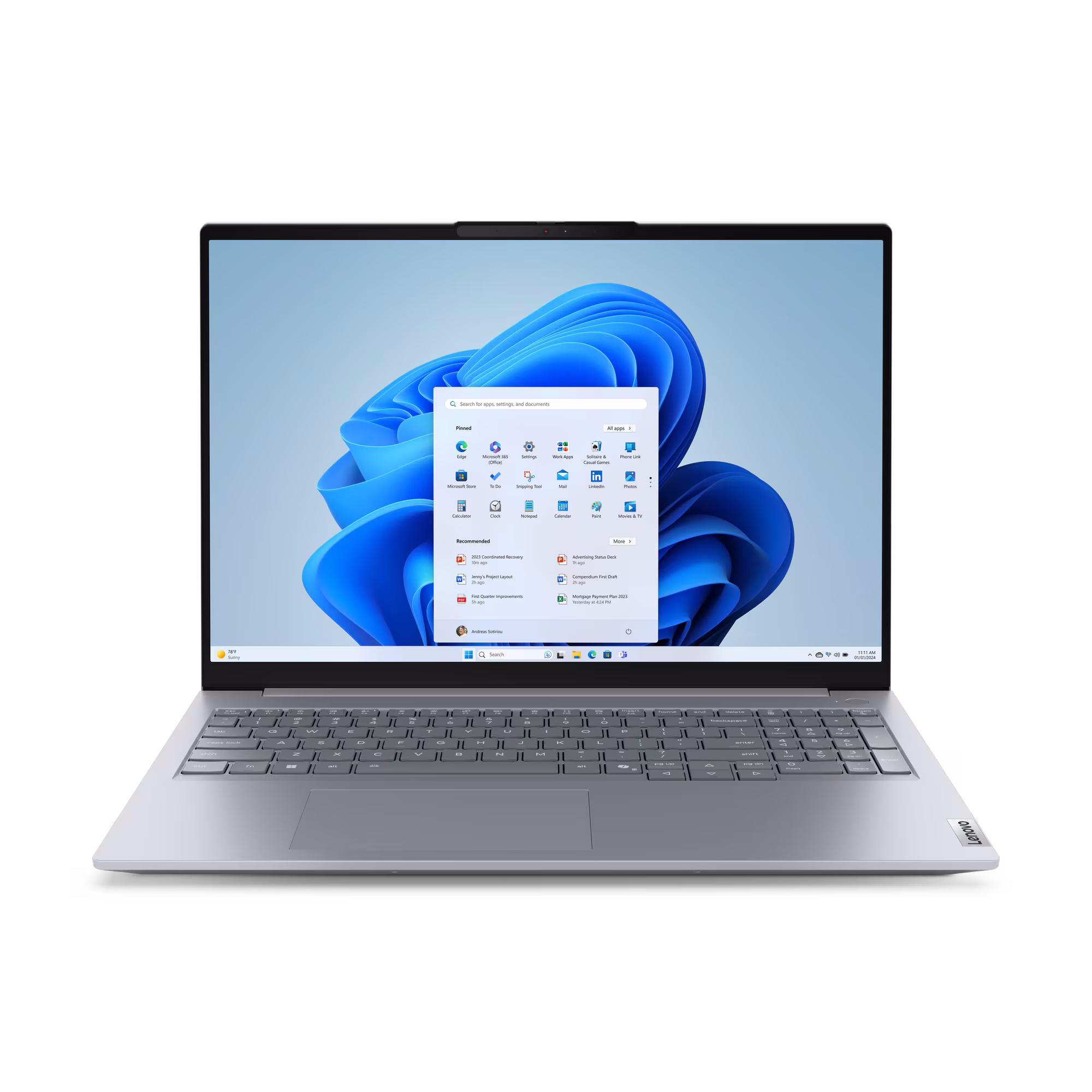 Bild von Lenovo ThinkBook 16 Gen8 - 21SK007KGE 16" WUXGA, Intel Core Ultra 7 - 255H, 32GB RAM, 1TB SSD, Windows 11 Pro
