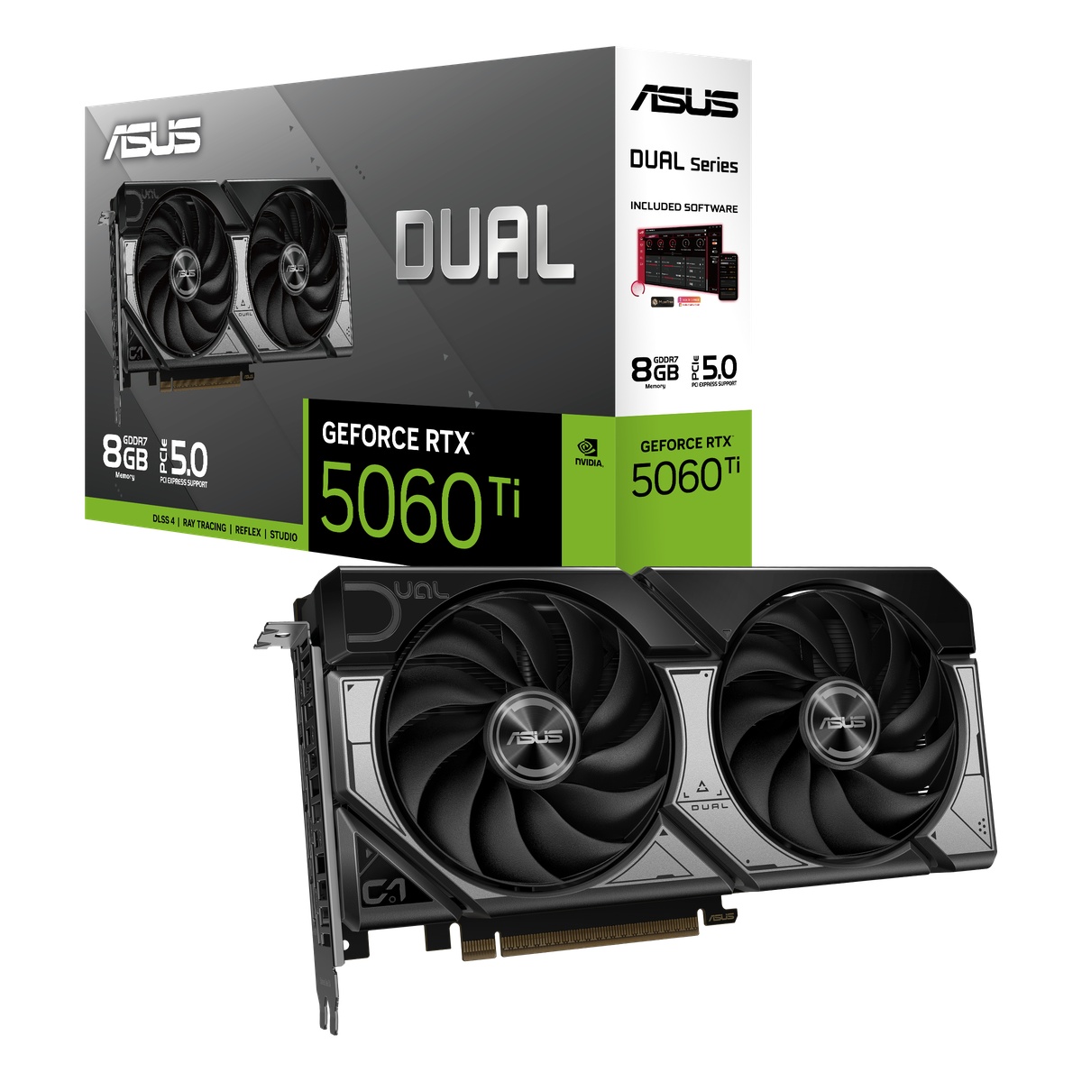 Bild von ASUS Dual GeForce RTX 5060 Ti 8G - 8GB GDDR7, HDMI, 3x DP