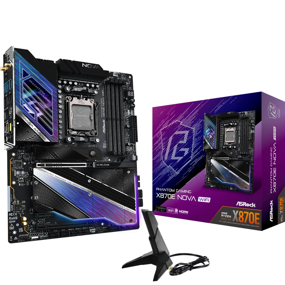 Bild von ASRock Phantom Gaming X870E Nova WiFi Mainboard