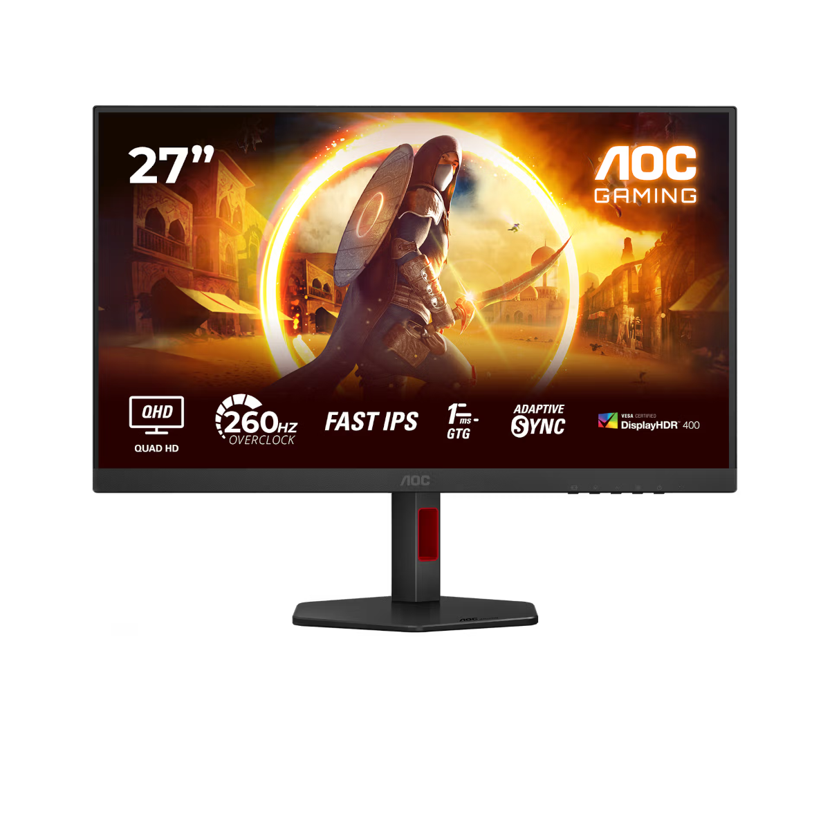 Bild von AOC Q27G4ZR 27 Zoll - QHD Gaming Monitor Fast IPS Panel, QHD, 260 Hz, 1 ms, HDR400, HDMI, DP