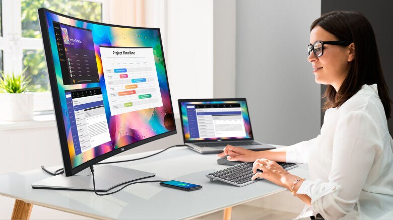 Dell UltraSharp U3824DW Curved Monitor - Höhenverstellung, USB-C_2