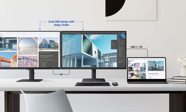 Samsung S27D600UAU Office Monitor - QHD, Höhenverstellung, USB-C_5
