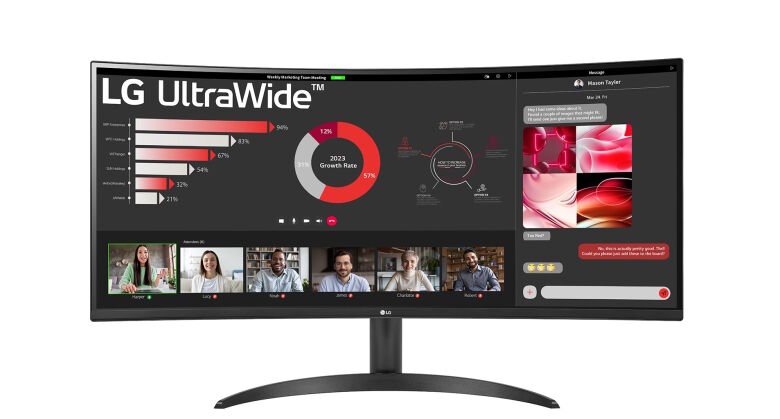 LG 34WR50QK-B Office Monitor - UWQHD
