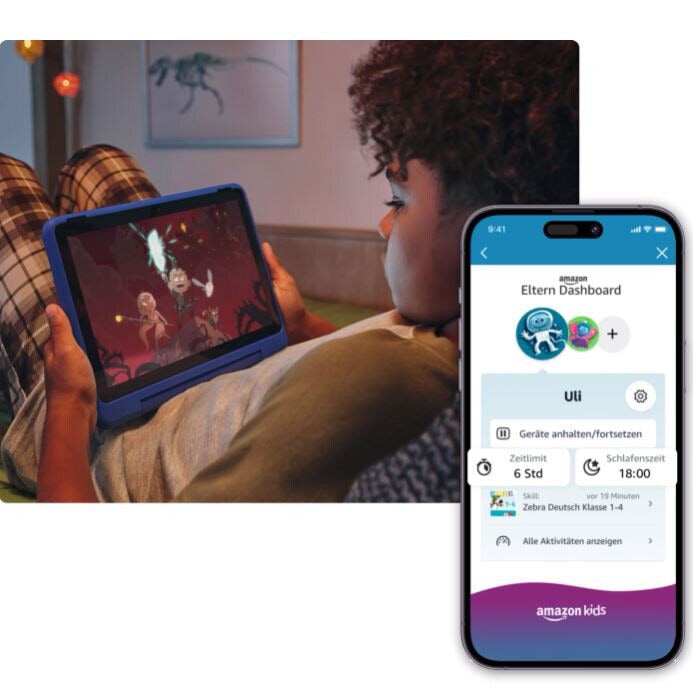*EOL*Amazon Fire HD 10 Kids Pro-Tablet (2023), Happy-Day-Design _2
