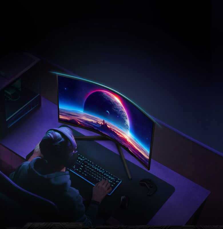 Samsung S27CG554EU Gaming Monitor - Curved, WQHD, 165Hz, 1ms_3