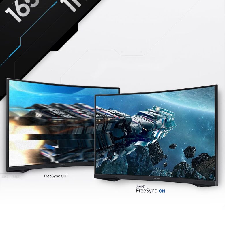 Samsung S27CG554EU Gaming Monitor - Curved, WQHD, 165Hz, 1ms_5