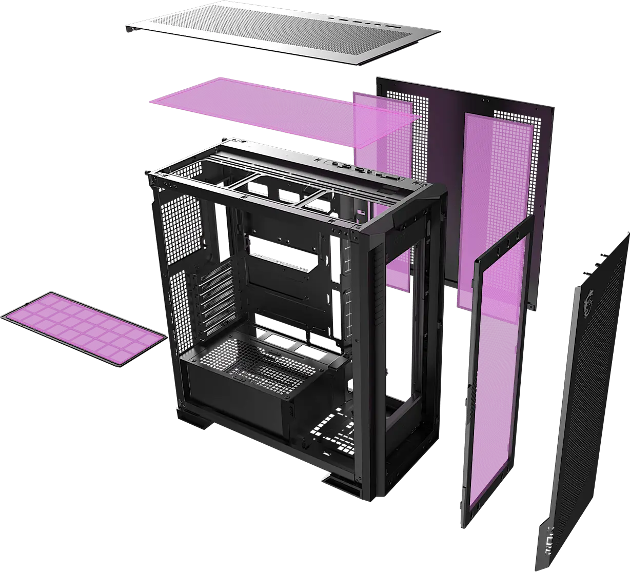 MSI MPG VELOX 300R AIRFLOW PZ White | PC-Gehäuse_5