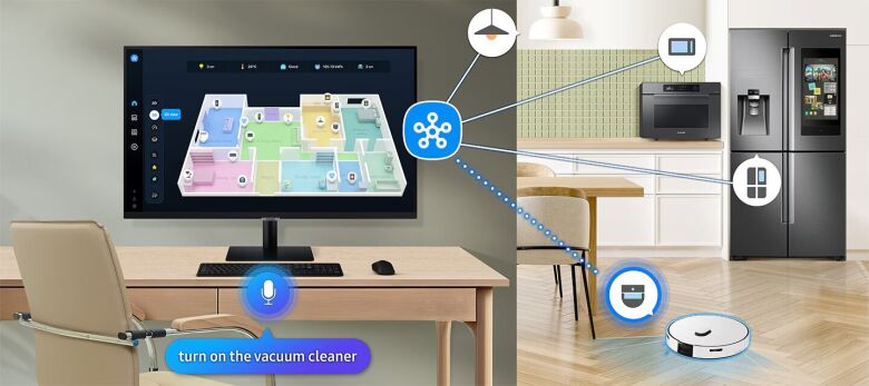 Samsung S32FM700UU 32 Zoll Smart Monitor - VA, 4K UHD, Tizen OS _8