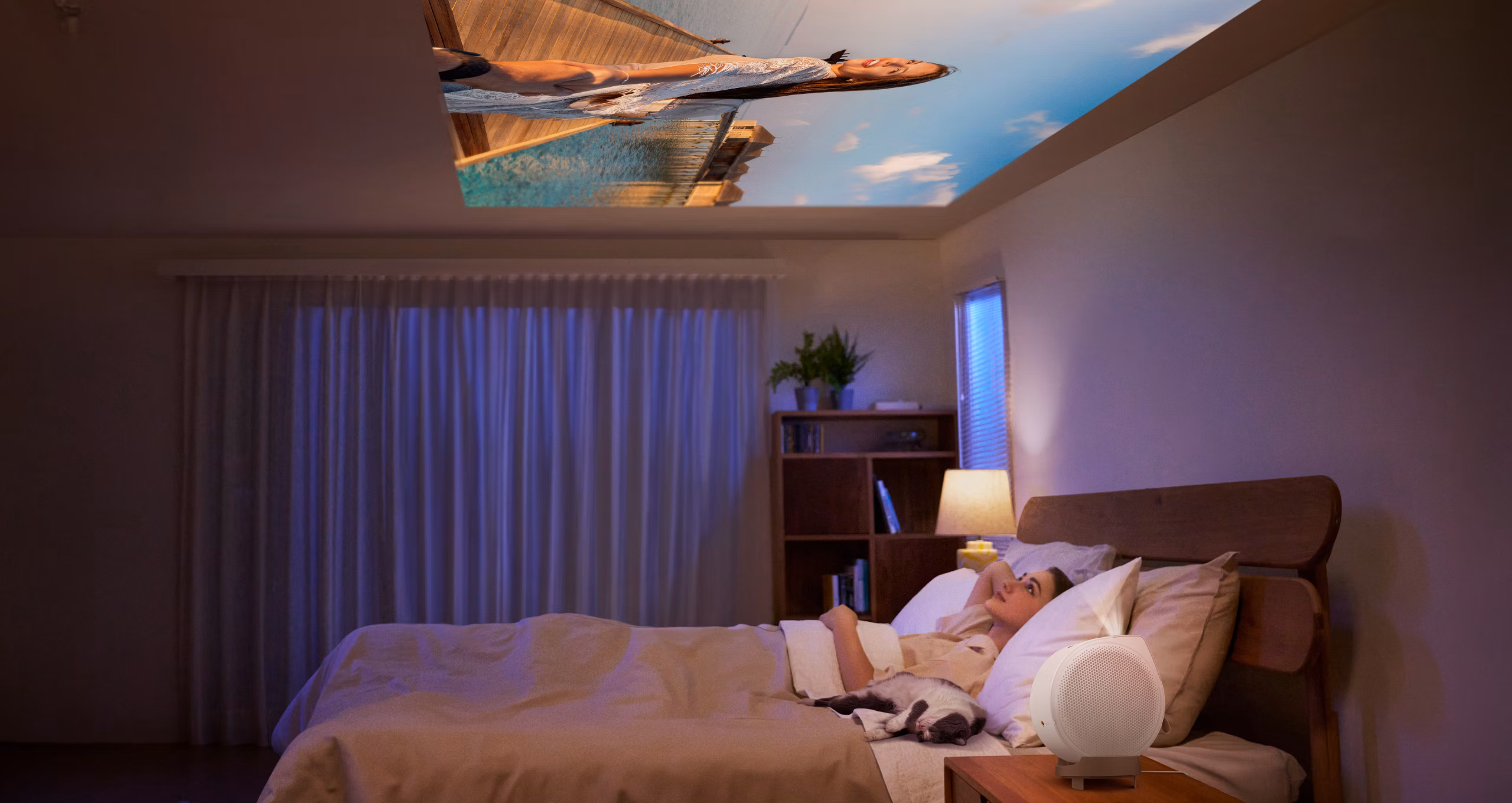 BenQ GV32 Tragbarer Full HD Beamer mit 360° Projektion und Smart_1