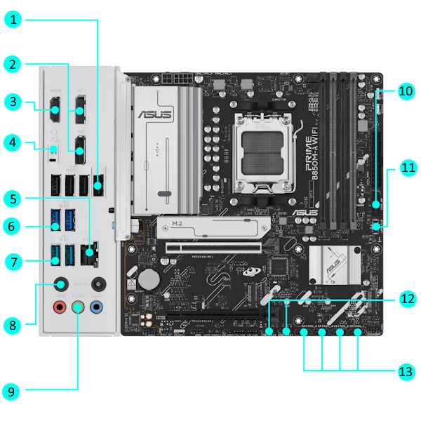 ASUS ROG CROSSHAIR X870E HERO Mainboard Sockel AM5_14
