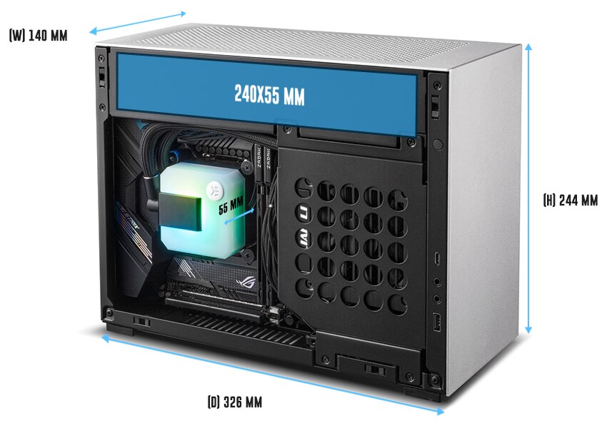 Lian Li DAN Cases A4-H2O silber | PC-Gehäuse_4