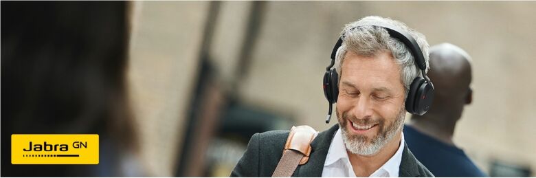 Jabra Evolve2 75 Headset, USB-C Kabellos, Bluetooth, Schwarz_1