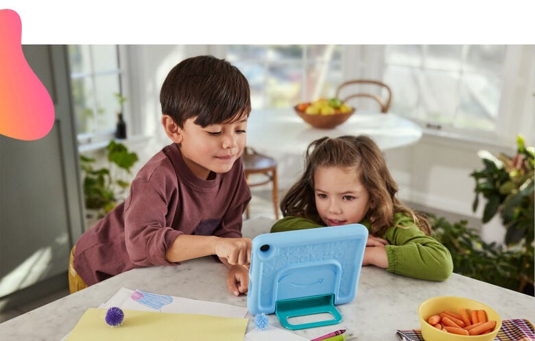 Amazon Fire 7 Kids Tablet, rot_1