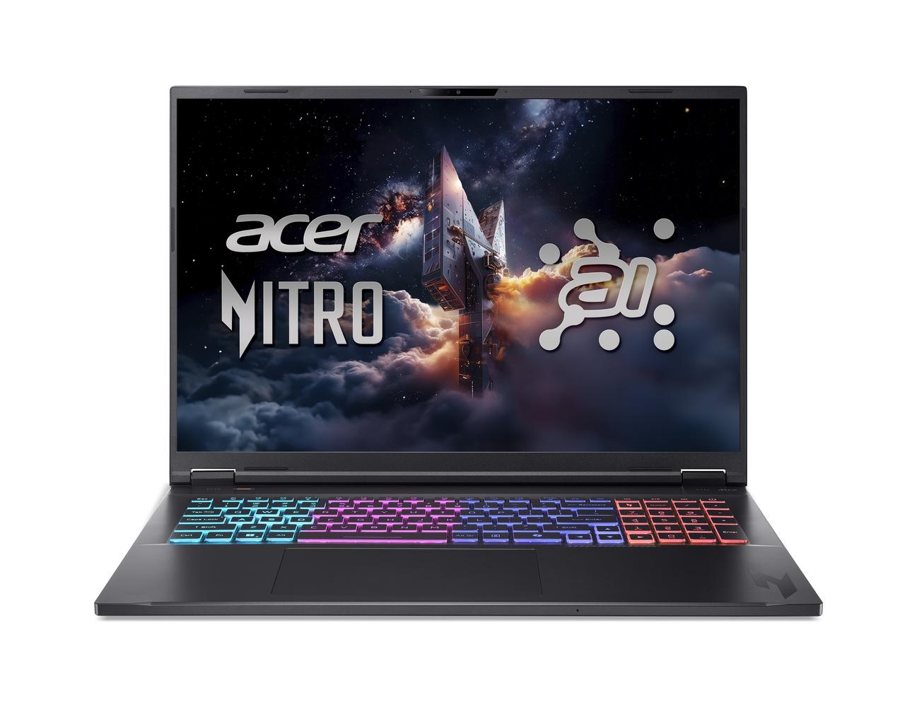 Bild von Acer Nitro 18 AI (AN18-61-R4KD) Gaming/ Copilot+ PC 18,0" WQXGA, 165Hz, Ryzen AI R7-350 (50 TOPS), 32GB RAM, 1TB SSD, GeForce RTX5070Ti, Linux (eShell