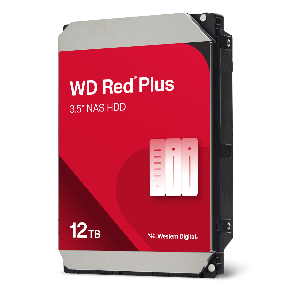 Bild von Western Digital WD Red Plus 12TB 3.5 Zoll SATA Interne NAS Festplatte (CMR)