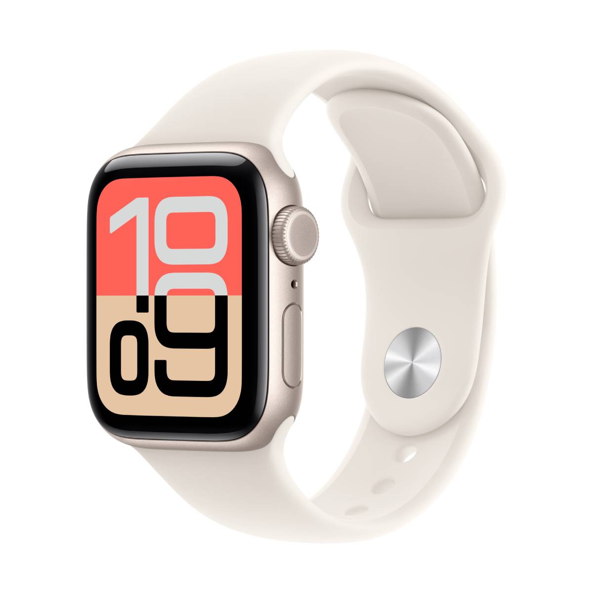 Bild von Apple Watch SE 3 Cellular 40mm Polarstern Aluminium Gehäuse mit Polarstern Sport Band - M/L