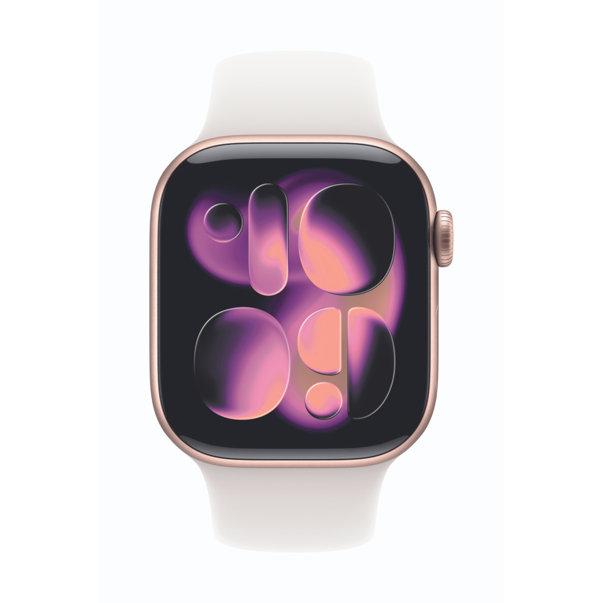 Bild von Apple Watch Series 11  42mm Roségold Aluminium Gehäuse B-Ware mit Blassrosa Sport Band - S/M