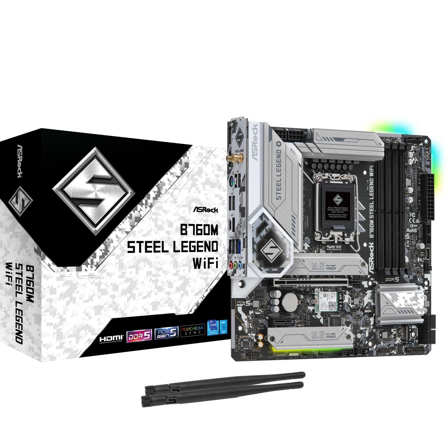 Bild von ASRock B760M Steel Legend WiFi Mainboard