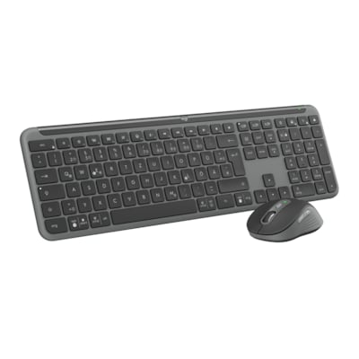 Bild von Logitech Desktopset SIGNATURE SLIM COMBO MK950 Grafit Tastatur und Maus, kabellos, DE-Layout