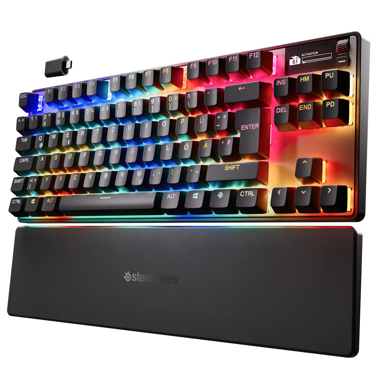 Bild von SteelSeries Apex Pro TKL Wireless Gen 3 DE-Layout - Kabellose Gaming Tastatur im E-Sports TKL-Formfaktor mit OmniPoint 3.0 HyperMagnetic-Schaltern