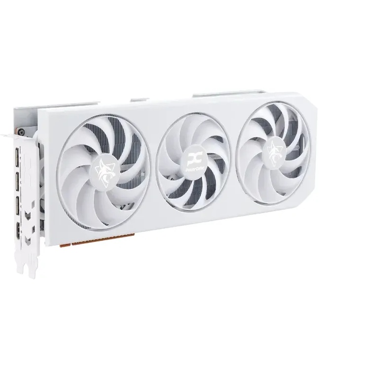 Bild von PowerColor Radeon RX 9070 XT OC Hellhound Spectral White - 16GB GDDR6, 1x HDMI, 3x DP