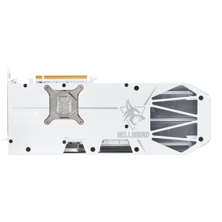 Bild von PowerColor Radeon RX 9070 XT OC Hellhound Spectral White - 16GB GDDR6, 1x HDMI, 3x DP