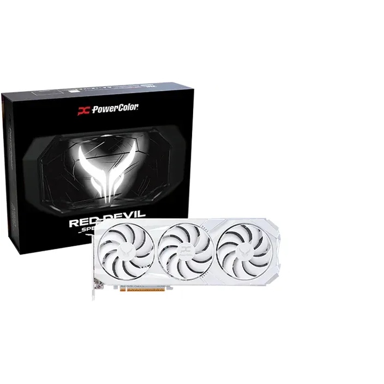 Bild von Powercolor Radeon RX 9070XT Red Devil Spectral White OC - 16GB GDDR6, 1x HDMI, 3x DP