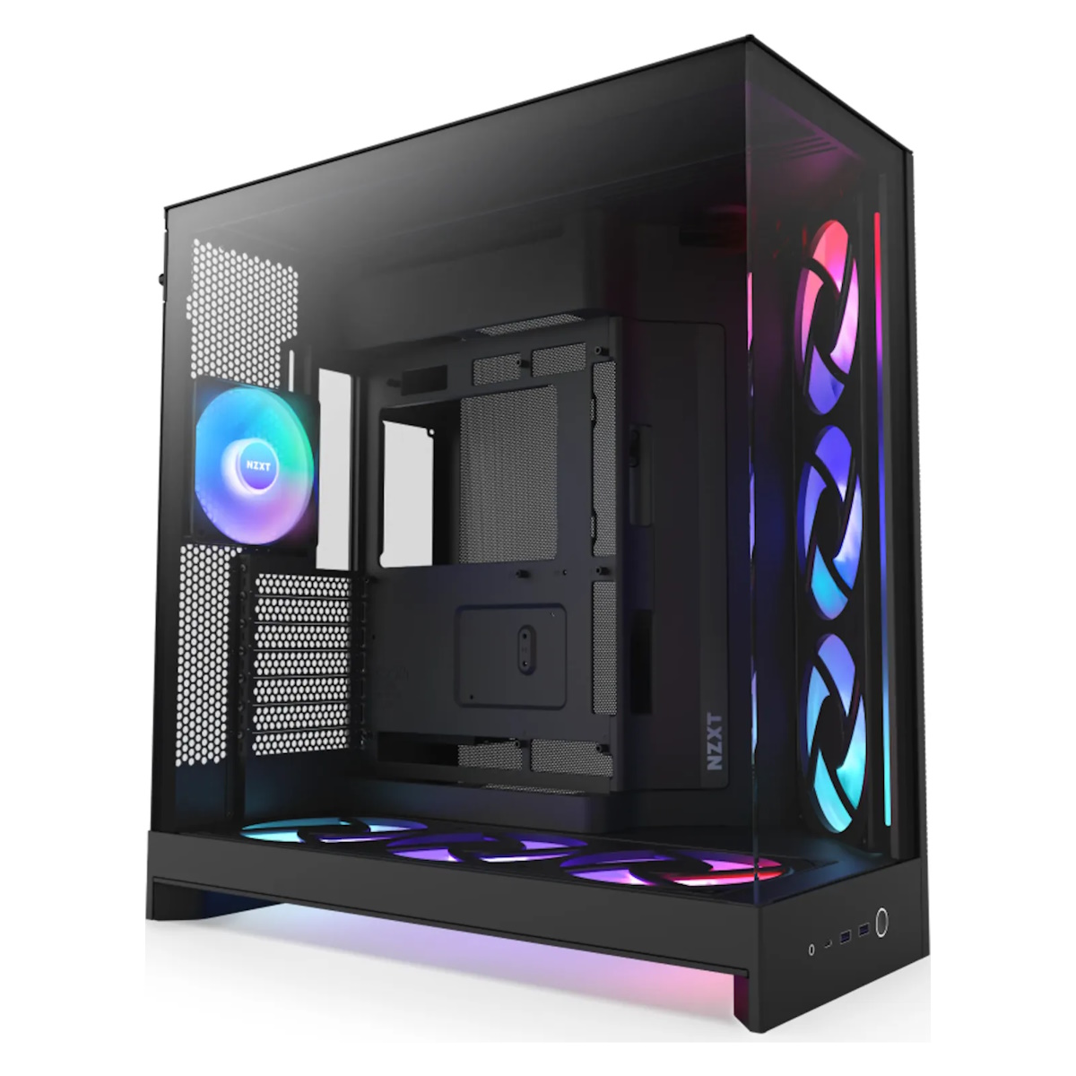 Bild von NZXT H9 FLOW RGB+ (2025) schwarz | PC-Gehäuse
