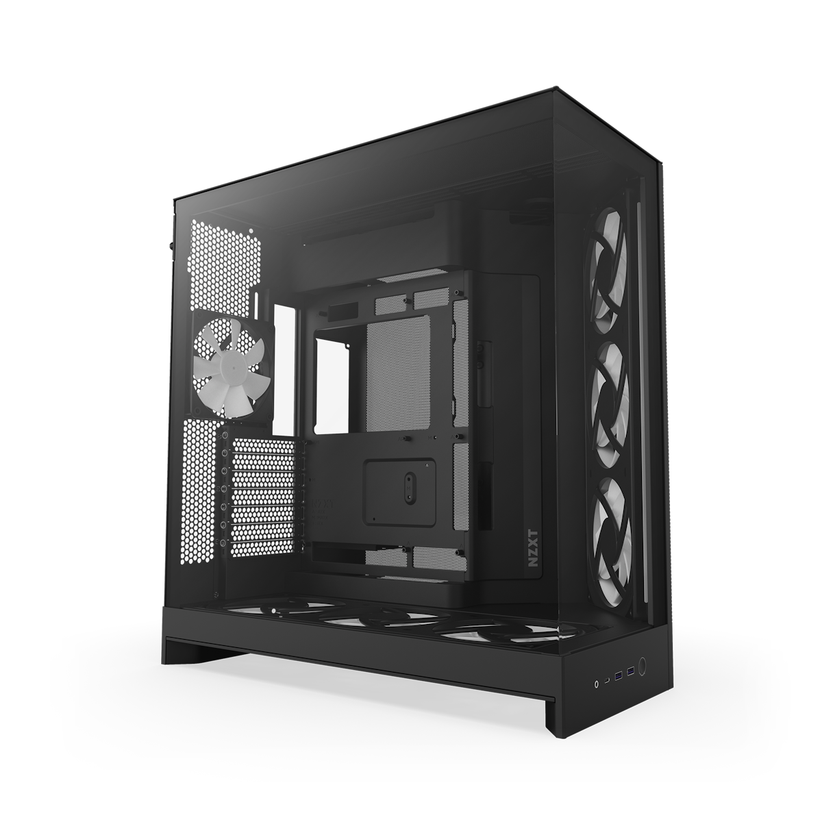 Bild von NZXT H9 FLOW RGB+ (2025) schwarz | PC-Gehäuse