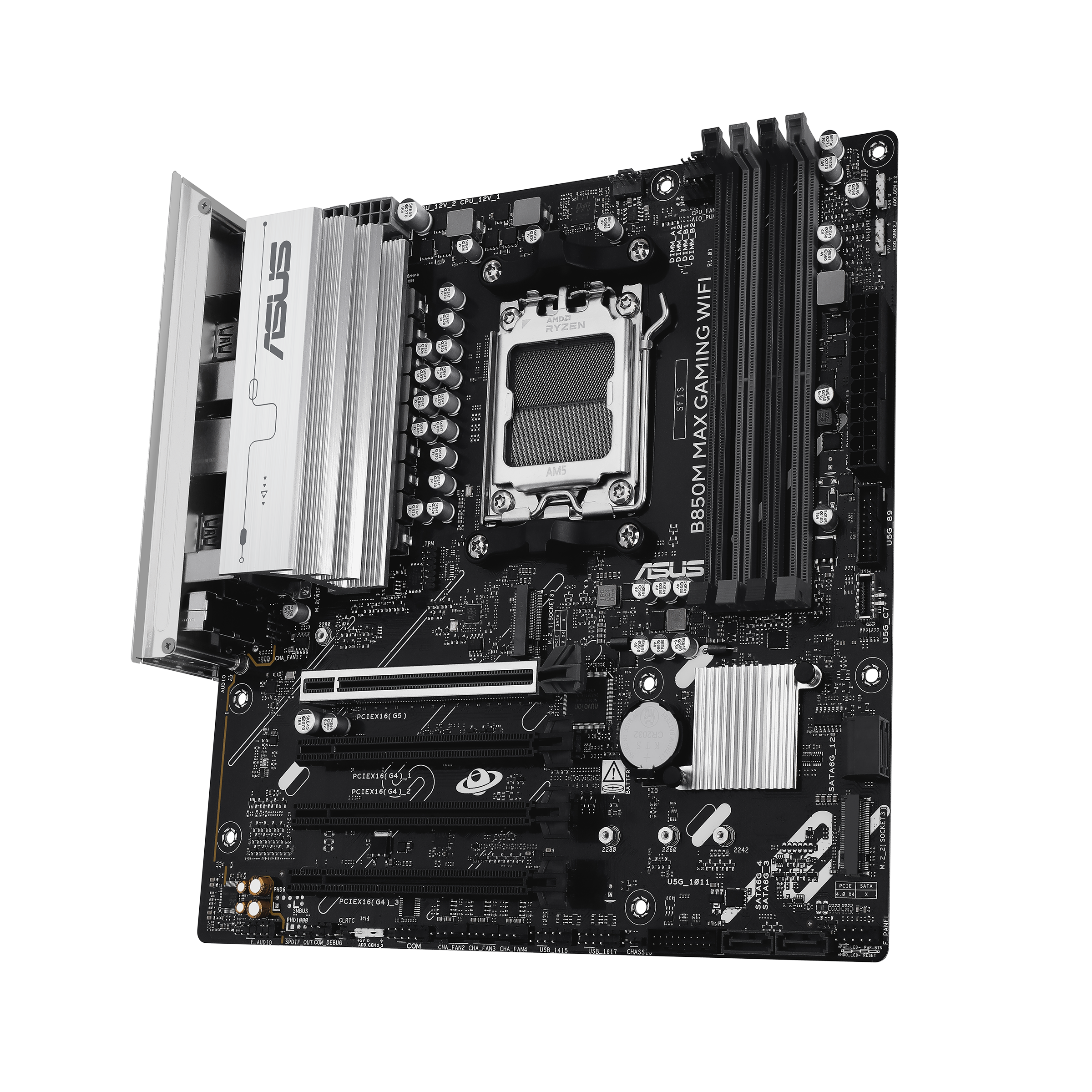 Bild von ASUS B850M MAX GAMING WIFI Mainboard Sockel AM5