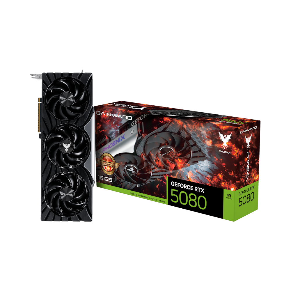 Bild von Gainward GeForce RTX 5080 Phoenix GS - 16GB GDDR7, HDMI, 3x DP