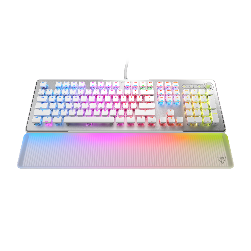 Bild von Turtlebeach Vulcan II Max Gaming Tastatur Gaming Tastatur mit linearen Switches, DE Layout, weiß