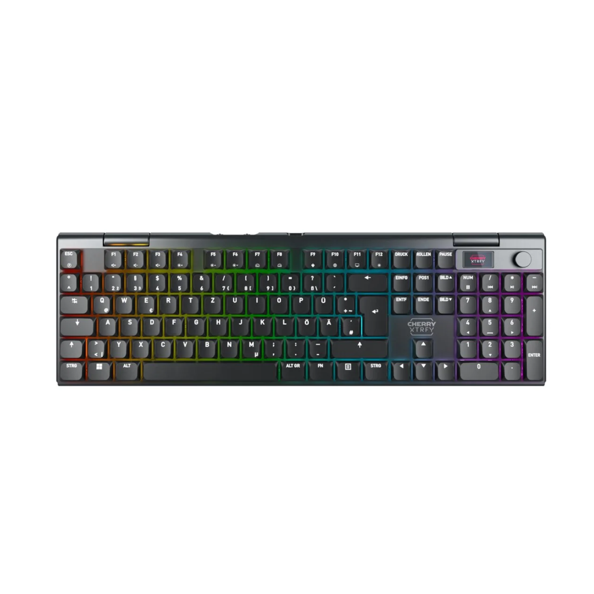 Bild von CHERRY XTRFY MX 10.1 Wireless, Schwarz - DE-Layout Mechanisches Low-Profile Gaming-Keyboard, MX LOW PROFILE 2.0 RED Switches