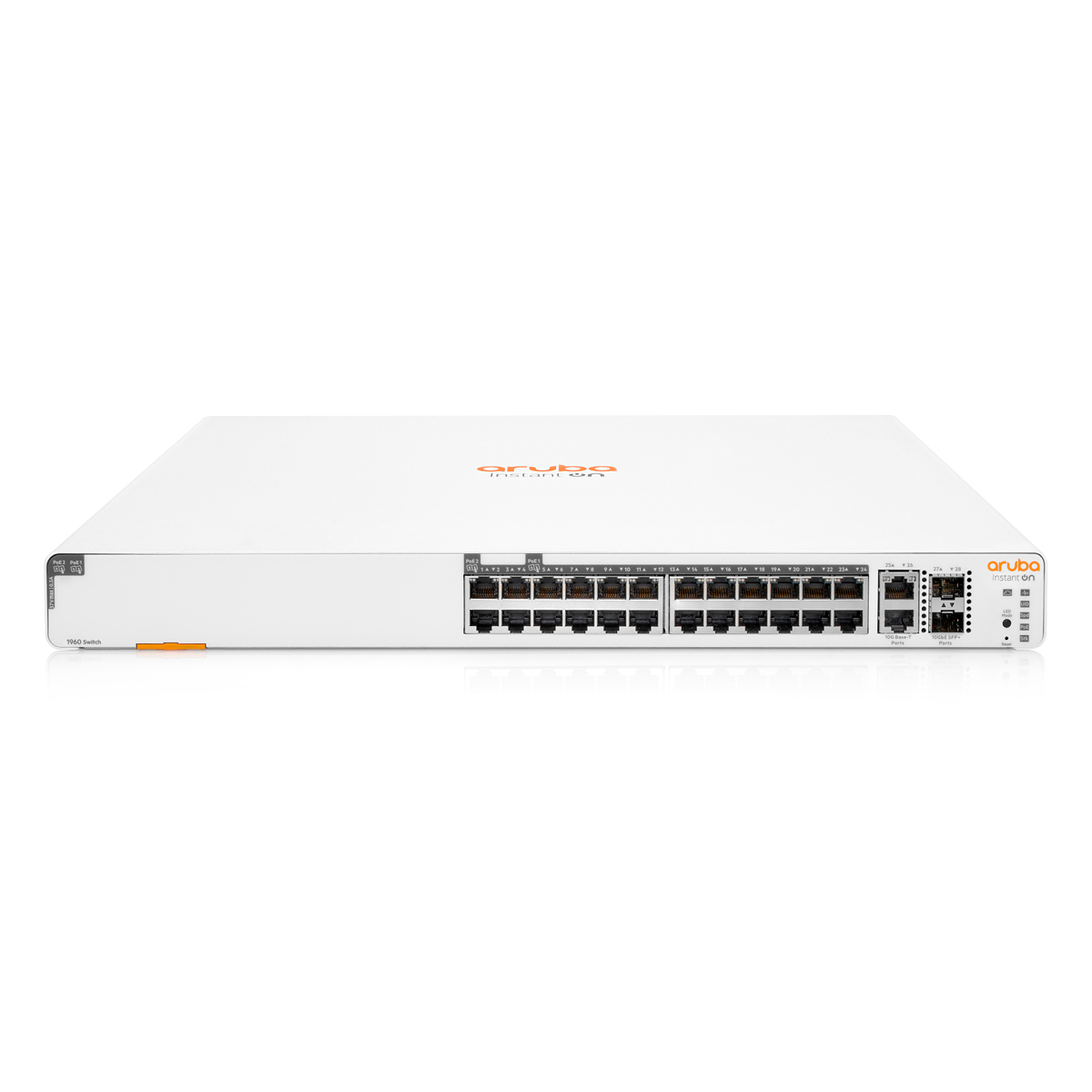 Bild von HPE Networking Instant On 1960 28-Port Switch (JL807A) [24x Gigabit LAN, PoE, 2x SFP+, 2x 10 Gigabit LAN]
