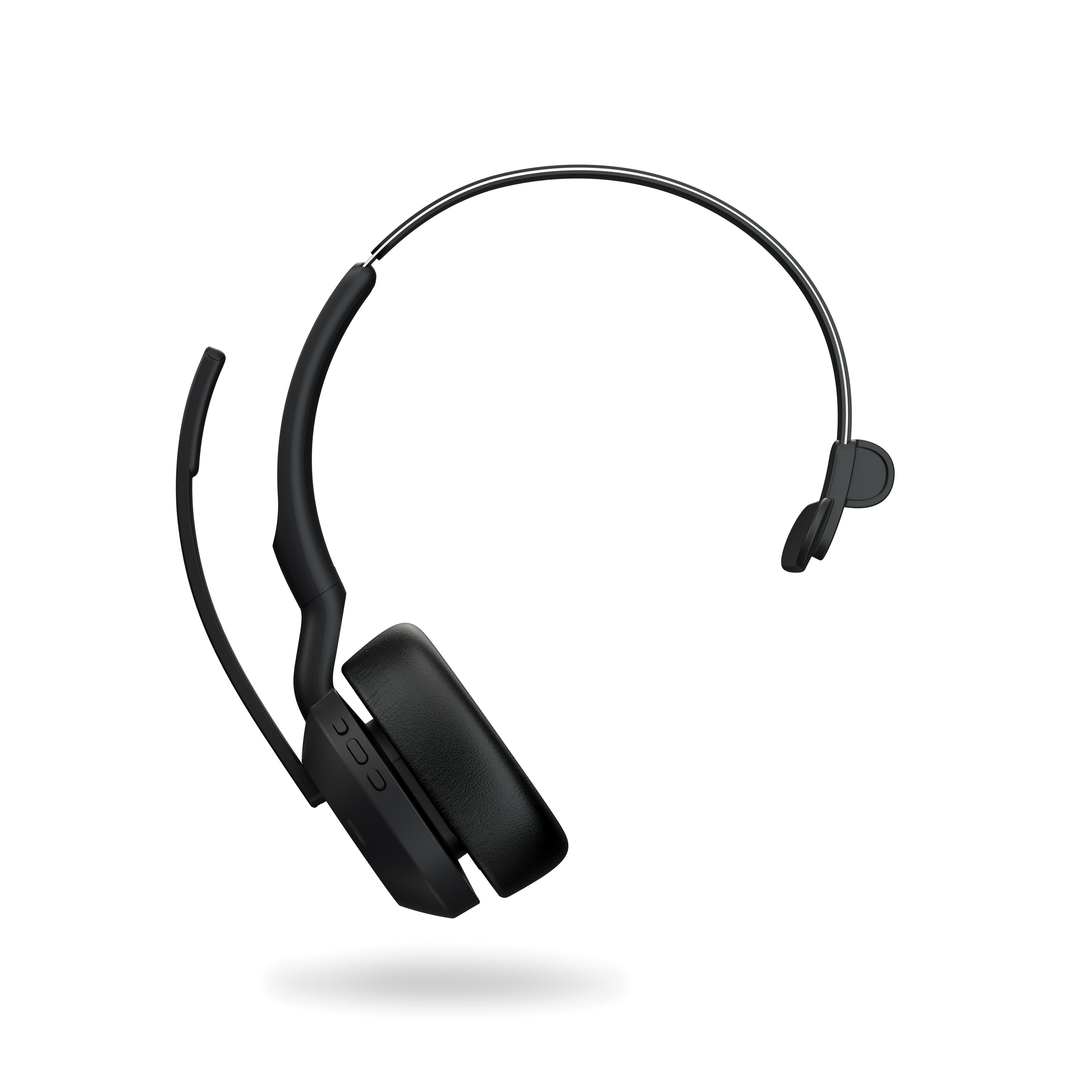 Bild von Jabra Evolve2 55, Mono-Bluetooth-Headset, 4 Mikrofone MS Teams zertifiziert, Aktive Geräuschunterdrückung (ANC), incl. Link 380 USB-A Bluetooth®-Adapt