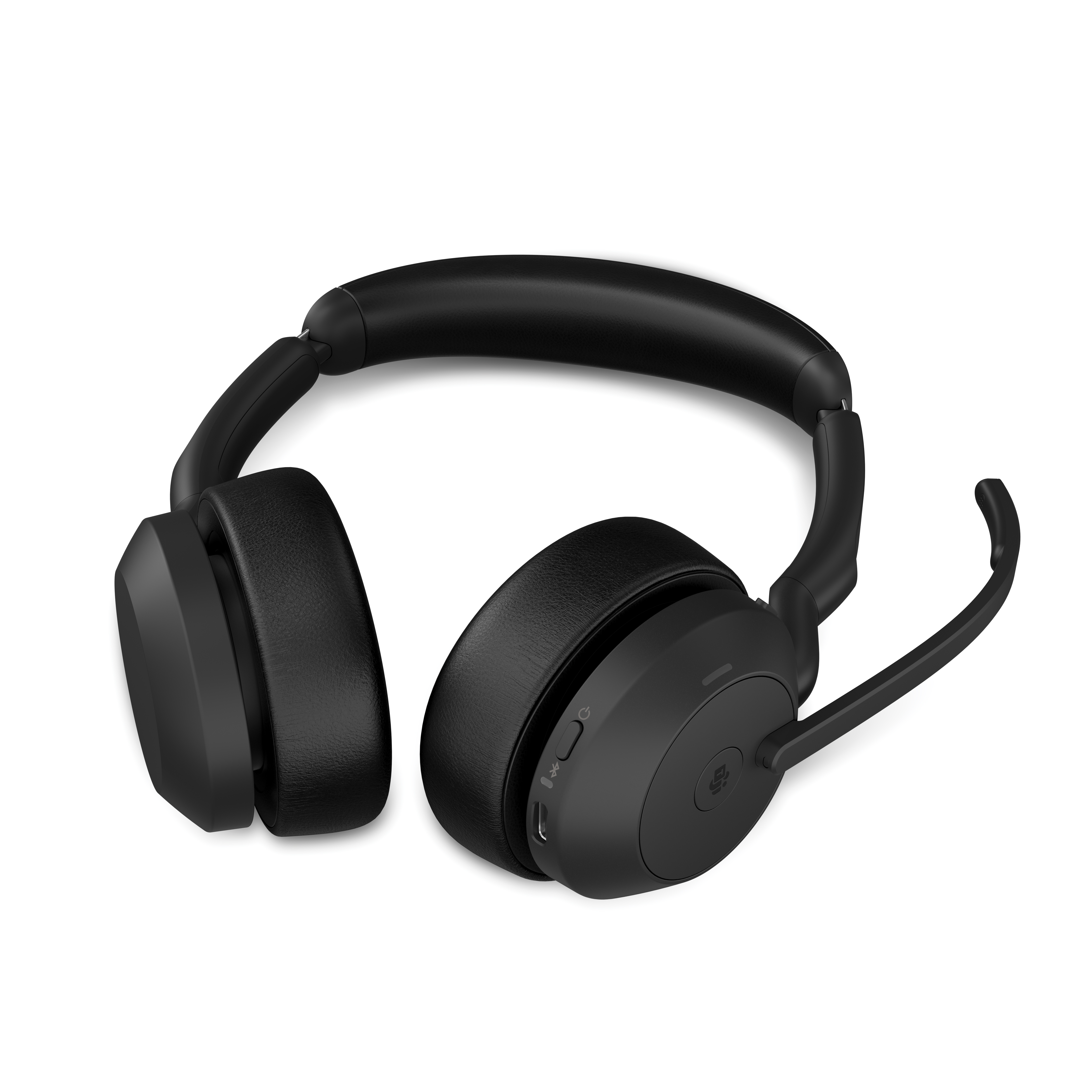 Bild von Jabra Evolve2 55, Stereo-Bluetooth-Headset, 4 Mikrofone UC kompatibel, Aktive Geräuschunterdrückung (ANC), incl. Link 380 USB-A Bluetooth®-Adapter