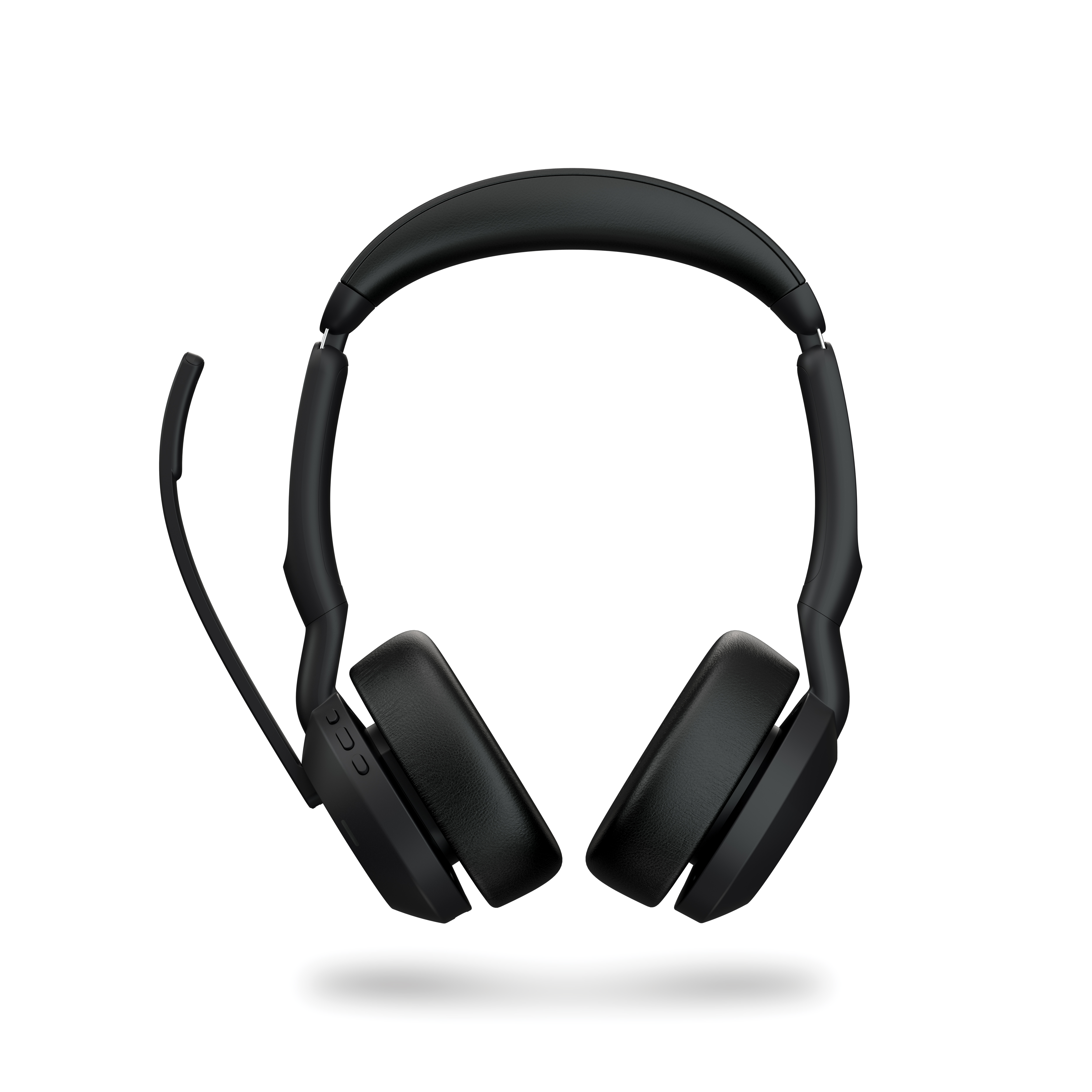 Bild von Jabra Evolve2 55, Stereo-Bluetooth-Headset, 4 Mikrofone MS Teams zertifiziert, Aktive Geräuschunterdrückung (ANC), incl. Link 380 USB-C Bluetooth®-Ada