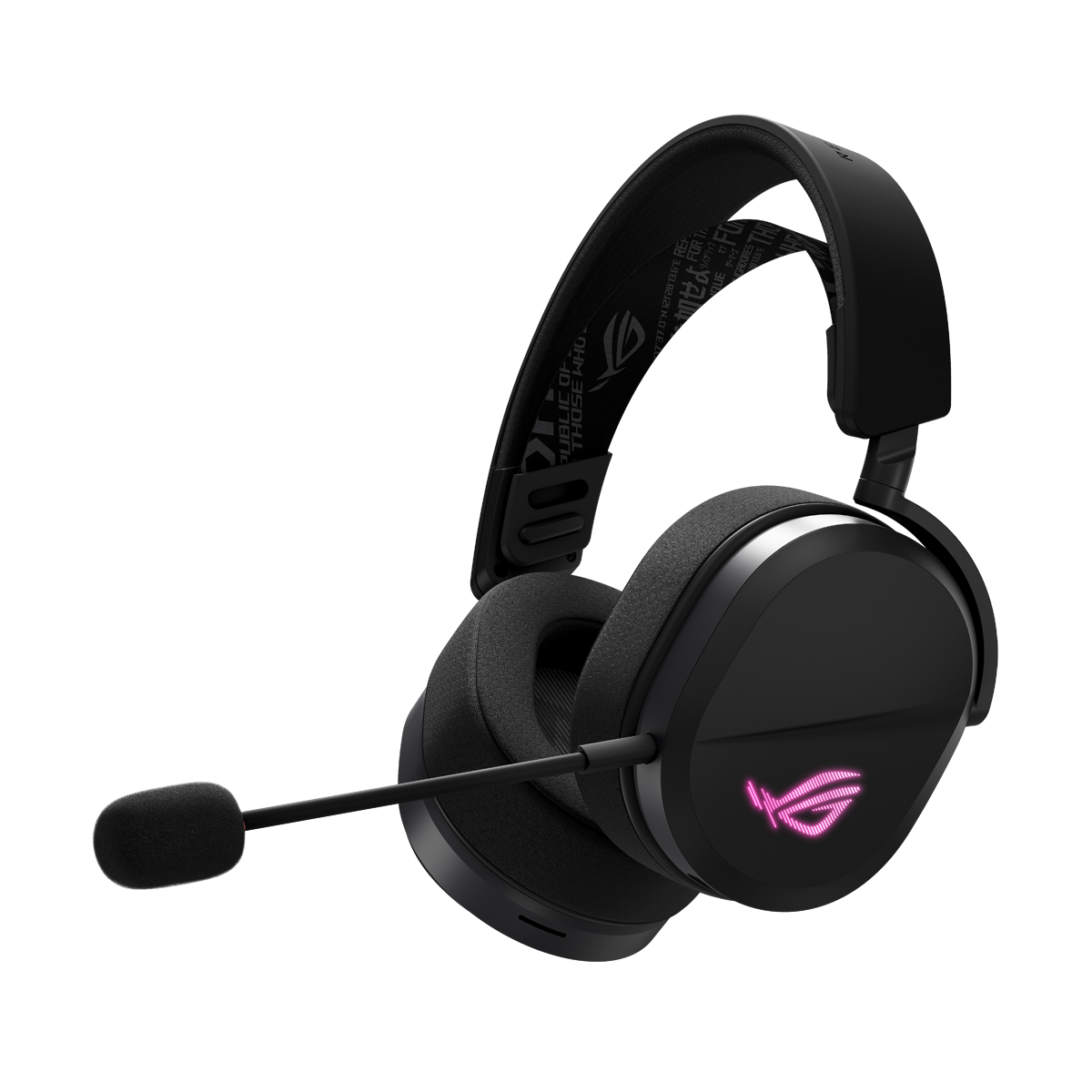 Bild von ASUS ROG Pelta Gaming Headset mit Bluetooth, 2,4 GHz, 50-mm-ROG-Titanmembran-Treibern, 10-mm-Superbreitband-Boom-Mikrofon