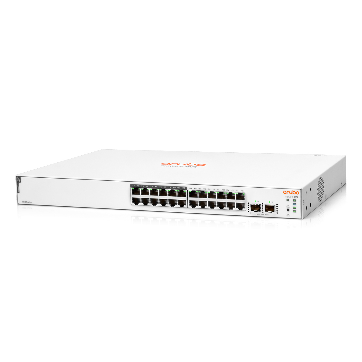 Bild von HPE Networking Instant On 1830 26-Port PoE+ Switch B-Ware [24x Gigabit-LAN, 2x SFP, PoE+ 195W]