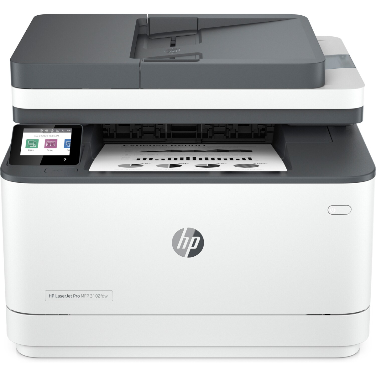 Bild von HP LaserJet Pro MFP 3102fdw - 4in1 Multifunktionsdrucker Schwarz-Weiß, Drucken, Kopieren, Scannen, Faxen, Instant Ink