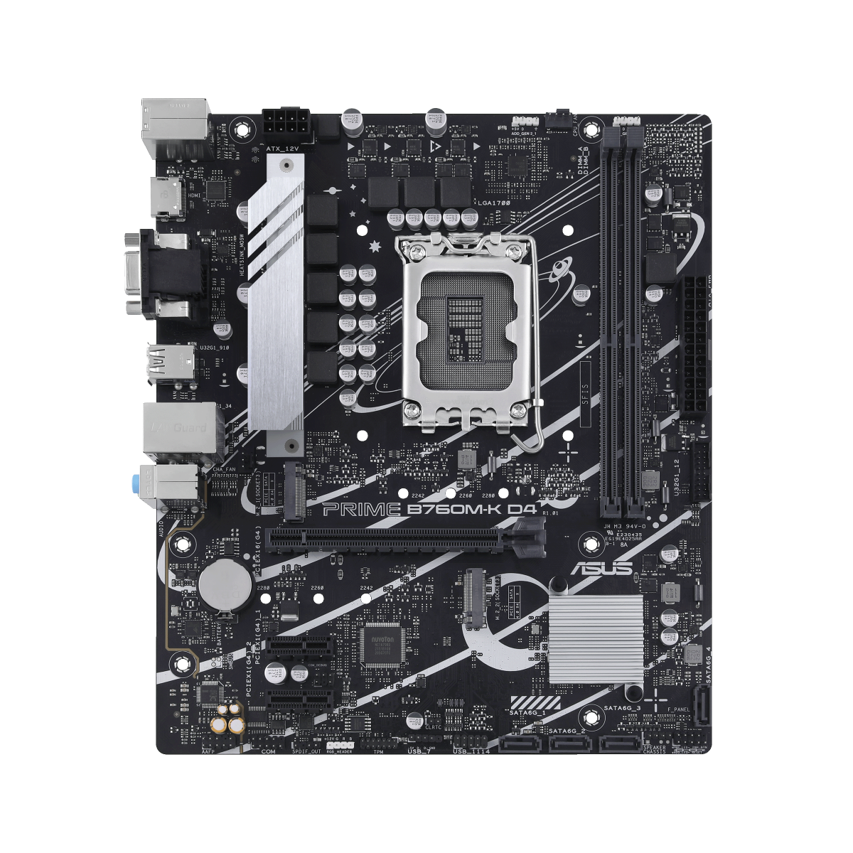 Bild von ASUS PRIME B760M-K D4 Mainboard Sockel 1700