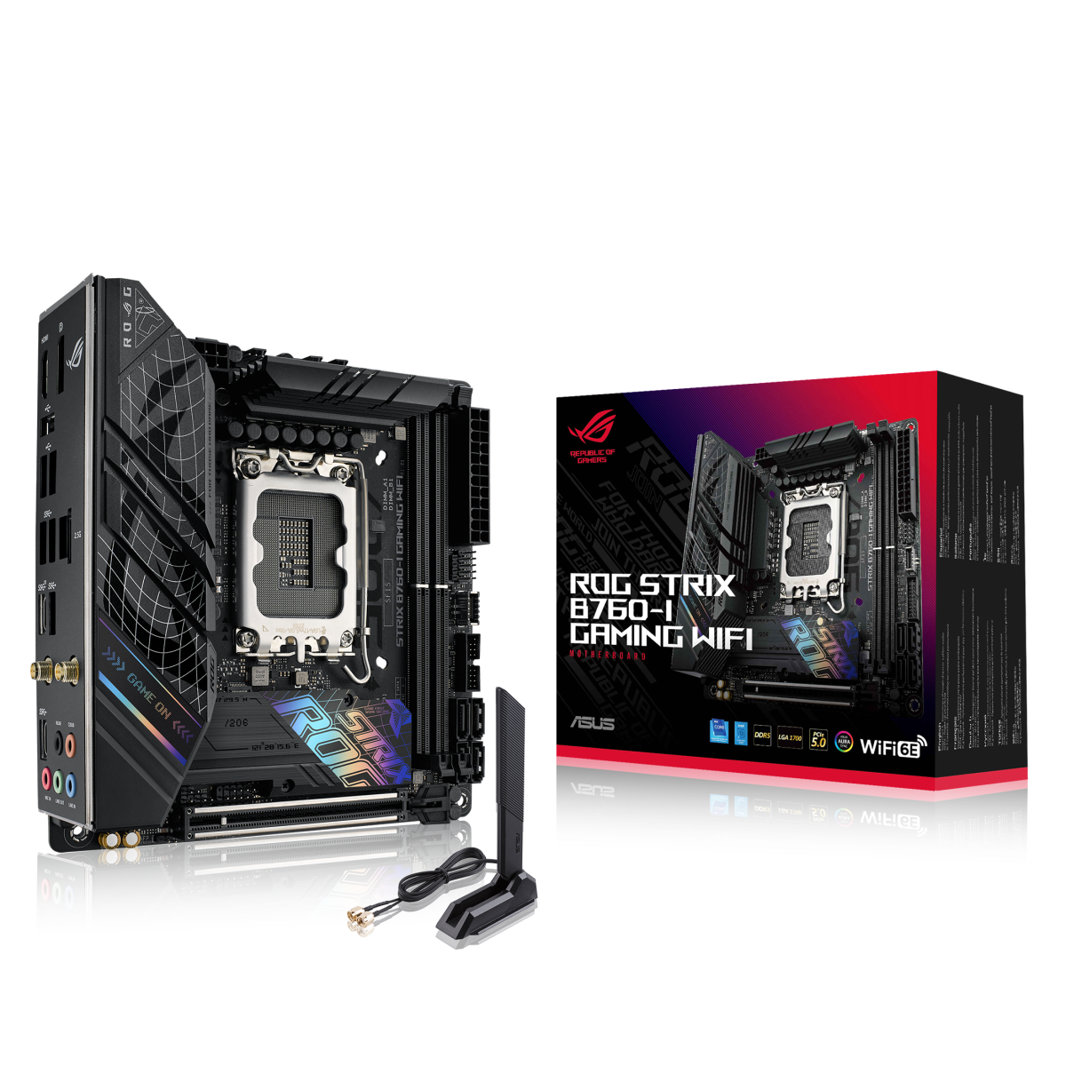 Bild von ASUS ROG STRIX B760-I GAMING WIFI Mainboard Sockel 1700